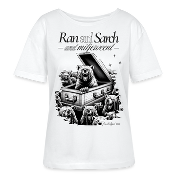 RAN AN SARCH -Rundhals Frauen Bio-T-Shirt - Weiß