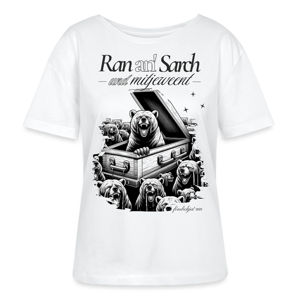 RAN AN SARCH -Rundhals Frauen Bio-T-Shirt - Weiß