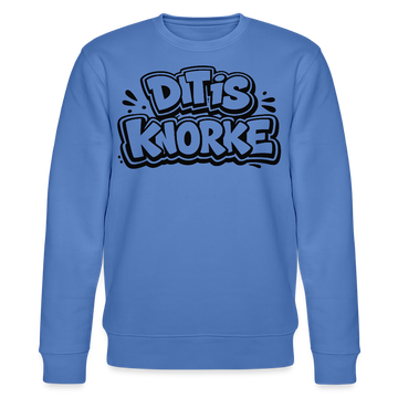 DIT IS KNORKE-Unisex Bio-Sweatshirt mit echt Berliner Schnauze - Blau