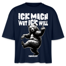 ICK MACH WAT ICK WILL-Frauen Boxy Bio-T-Shirt - Navy