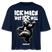 ICK MACH WAT ICK WILL-Frauen Boxy Bio-T-Shirt - Navy