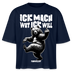 ICK MACH WAT ICK WILL-Frauen Boxy Bio-T-Shirt - Navy