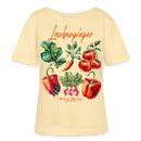 Berliner LAUBENPIEPER-Rundhals Frauen Bio-T-Shirt - Creme