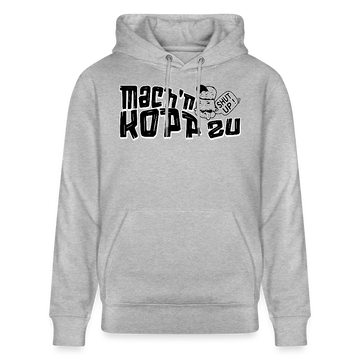 MACH N KOPP ZU-Unisex Bio-Hoodie - Grau meliert