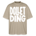 DOLLET DING-Dit Berlin Shirt mit Kodderschnauze-Oversized Unisex Bio - Steingrau