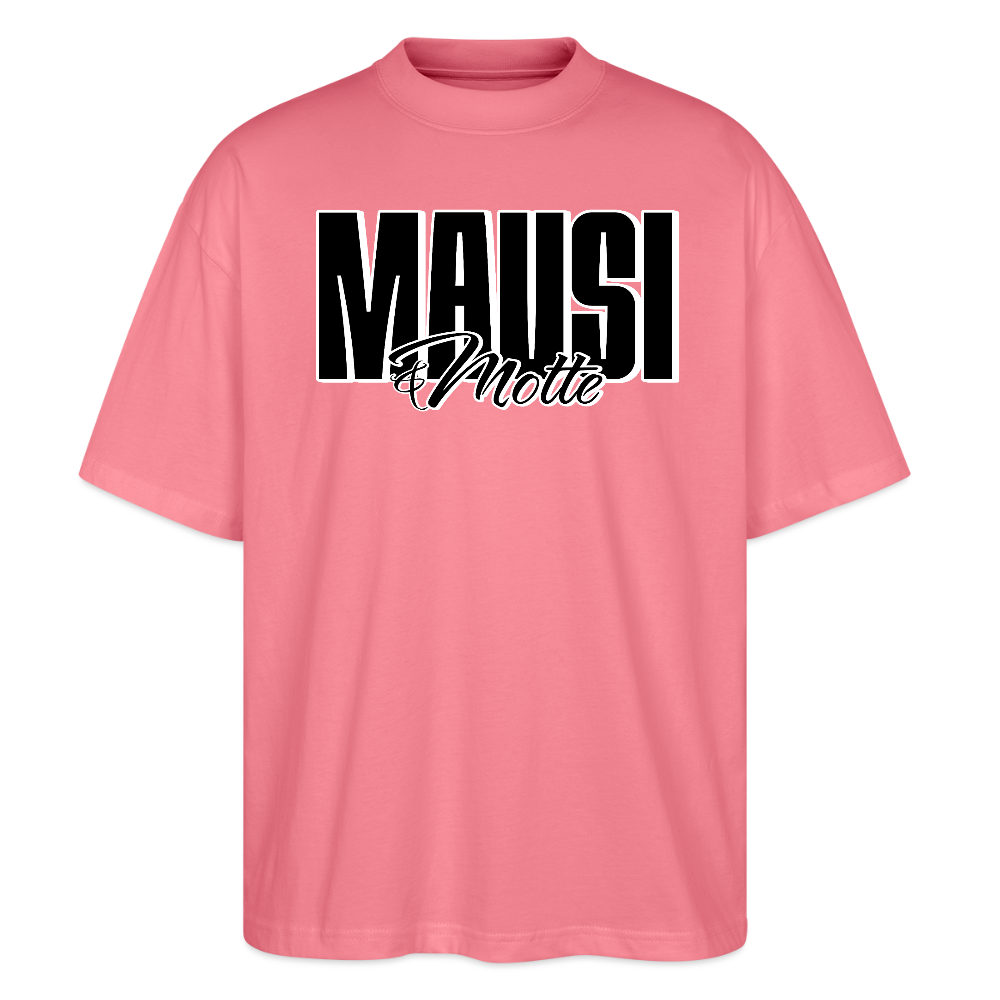 MAUSI UND MOTTI-Oversized Unisex Bio T-Shirt - Pink 
