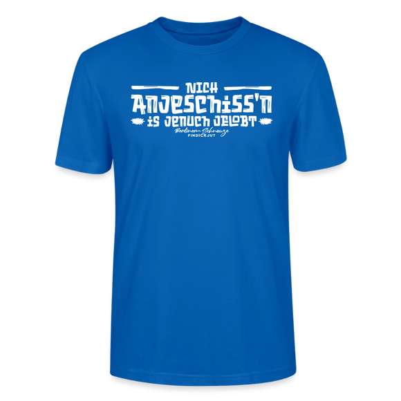 Berliner Spruch-Berliner Lob-NICH ANJESCHISSN-Unisex T-Shirt - Pfauenblau
