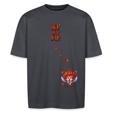 ICK LIEBE DIR-Unisex Oversize Bio-T-Shirt - Indigoblau