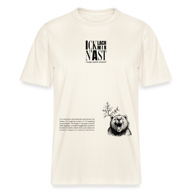 Dit Berlin Statement 'ICK LACH MIR N AST'-Relaxed Fit Unisex Bio-T-Shirt - Naturweiß