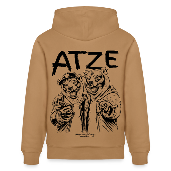 Atze-Berlin-Unisex Bio-Hoodie - Karamell 