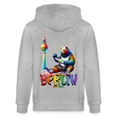 CSD BERLIN-Unisex Bio-Kapuzenjacke - Grau meliert