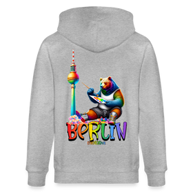 CSD BERLIN-Unisex Bio-Kapuzenjacke - Grau meliert
