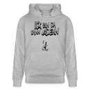 ICK BIN DA-Unisex Bio-Hoodie - Grau meliert