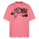Dit ehrliche Berlin Shirt-MACH 'N ABJANG-Oversized Unisex Bio T-Shirt - Pink 