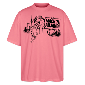 Dit ehrliche Berlin Shirt-MACH 'N ABJANG-Oversized Unisex Bio T-Shirt - Pink 