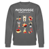MESCHUGGE-NA UND !?-Unisex Bio-Sweatshirt - Anthrazit