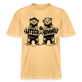 LATSCH & BOMMEL-relaxed fit Unisex Bio T-Shirt - Hellgelb