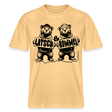 LATSCH & BOMMEL-relaxed fit Unisex Bio T-Shirt - Hellgelb