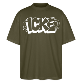 ICKE-Oversized Unisex Bio T-Shirt - Khaki