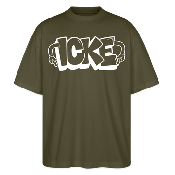 ICKE-Oversized Unisex Bio T-Shirt - Khaki