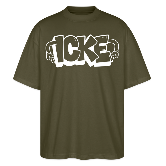 ICKE-Oversized Unisex Bio T-Shirt - Khaki