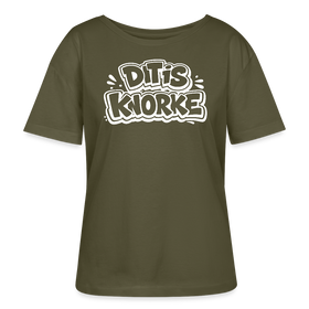 DIT IS KNORKE-Rundhals Frauen Bio-T-Shirt - Khaki