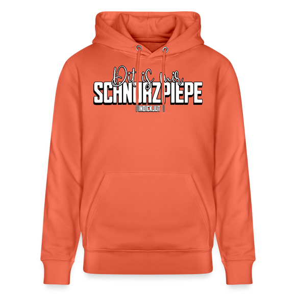 SCHNURZPIEPE-Unisex Bio-Hoodie - Hellrot