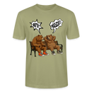 Berliner Bär Shirt mit Berliner Schnauze-WATN?NÜSCHT!-Unisex T-Shirt - Nebelgrün