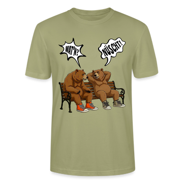 Berliner Bär Shirt mit Berliner Schnauze-WATN?NÜSCHT!-Unisex T-Shirt - Nebelgrün