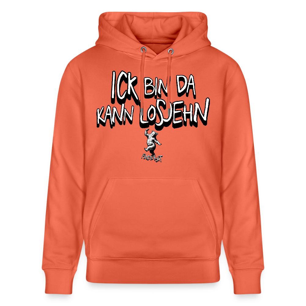 ICK BIN DA-Unisex Bio-Hoodie - Hellrot