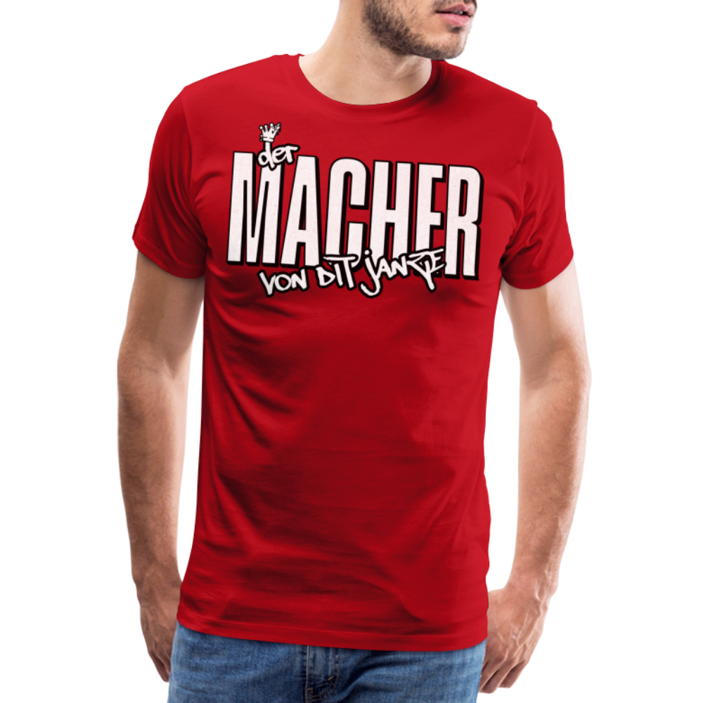 DER MACHER VON DIT JANZE - Männer Premium T-Shirt - Rot