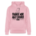 Berliner Spruch-FRÜHER WAR ALLET LEICHTERUnisex Bio-Hoodie - Hellrosa