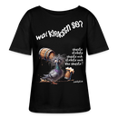 WAT KIEKSTN SO?-Rundhals Frauen Bio-T-Shirt - Schwarz