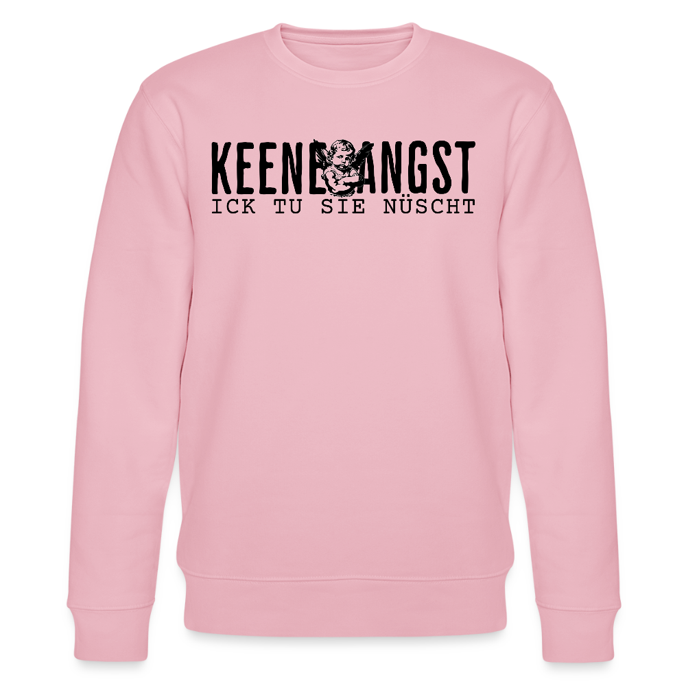 KEENE ANGST ICK TU SIE NÜSCHT-Unisex Bio-Sweatshirt - Hellrosa