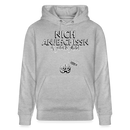 BERLINER EFFIZIENZ-'Dit Lob'-Unisex Bio-Hoodie - Grau meliert