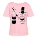 Dit Berlin Rundhals Frauen Bio-T-Shirt-OHNE WORTE - Hellrosa