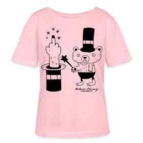 Dit Berlin Rundhals Frauen Bio-T-Shirt-OHNE WORTE - Hellrosa