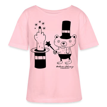 Dit Berlin Rundhals Frauen Bio-T-Shirt-OHNE WORTE - Hellrosa