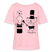 Dit Berlin Rundhals Frauen Bio-T-Shirt-OHNE WORTE - Hellrosa