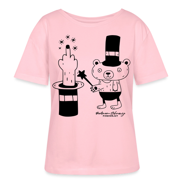 Dit Berlin Rundhals Frauen Bio-T-Shirt-OHNE WORTE - Hellrosa