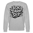 ICK DARF DIT-Unisex Bio-Sweatshirt mit Berliner Schnauze - Grau meliert