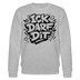 ICK DARF DIT-Unisex Bio-Sweatshirt mit Berliner Schnauze - Grau meliert
