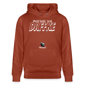 Berliner Spruch-Einfach AUS DAFFKE-Unisex Bio-Hoodie - Terrakotta