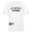 JEH MIR NICH UFFN KEKS!-Relaxed Fit Unisex Bio-T-Shirt - Weiß