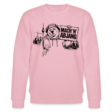 Berliner Schnauze "MACH 'N ABJANG-Unisex Bio-Sweatshirt - Hellrosa