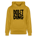DOLLET DING-Berliner Spruch-Unisex Bio-Hoodie - Ocker