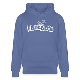 Unisex Bio-Hoodie mit dem Original Berliner Spruch - Flitzpiepe - Blau