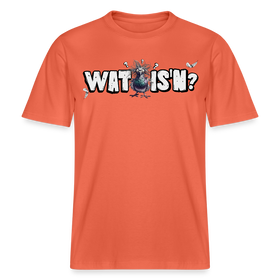 WAT IS'N?-Relaxed Fit Unisex Bio-T-Shirt - Hellrot