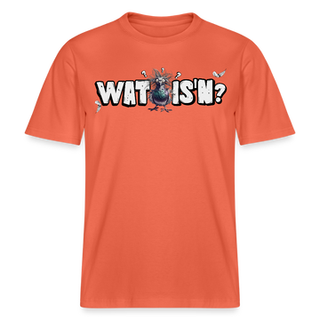 WAT IS'N?-Relaxed Fit Unisex Bio-T-Shirt - Hellrot