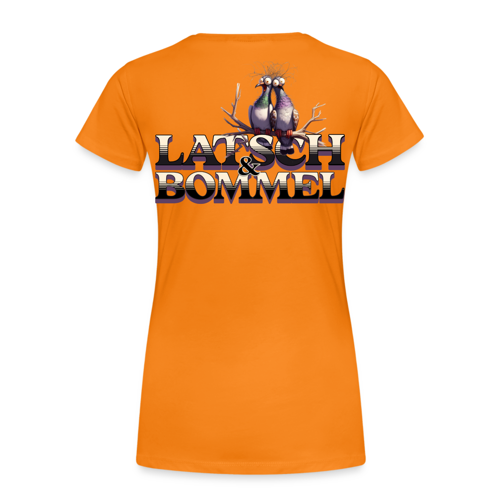 BERLINER LATSCH UND BOMMEL - Frauen Premium T-Shirt - Orange